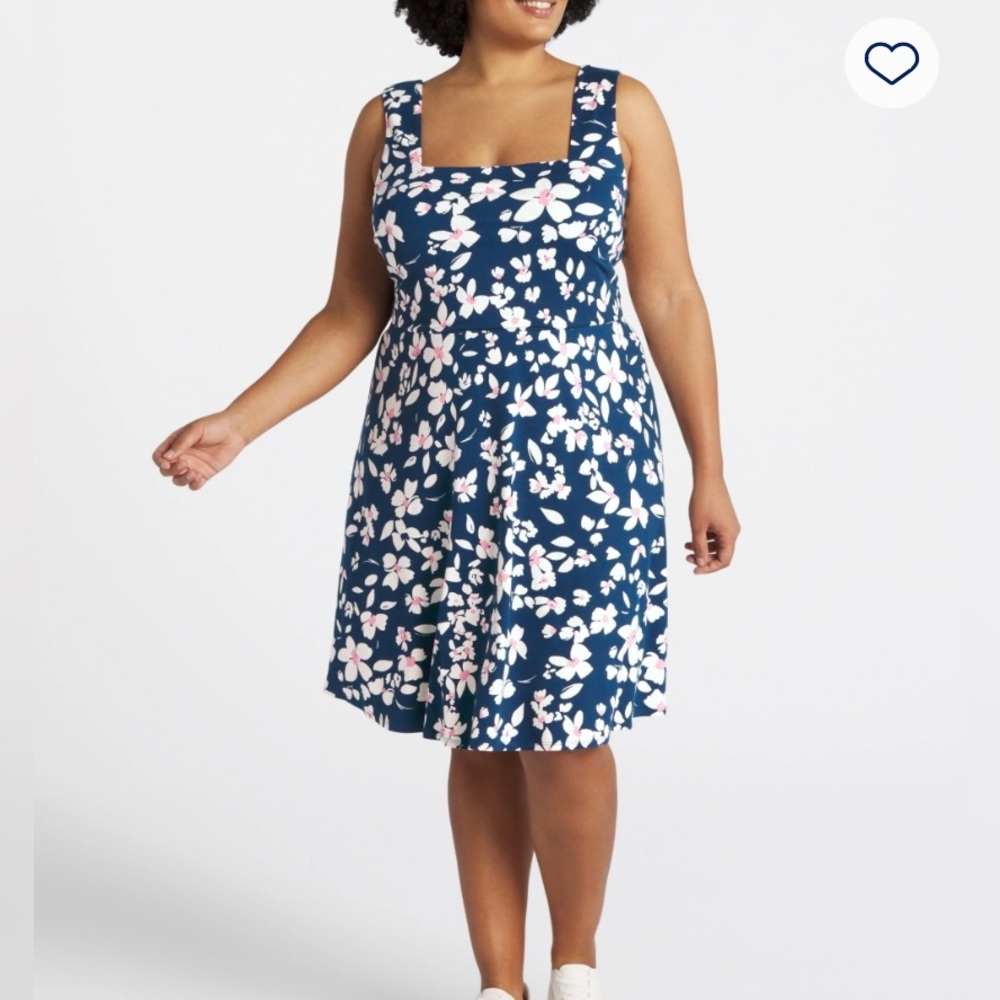 EUC Fortune + Ivy floral dress - Size 1X